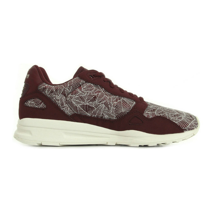 Le Coq Sportif Lcs R900 W Foliage Jacquard Rouge - Chaussures Baskets Basses Femme